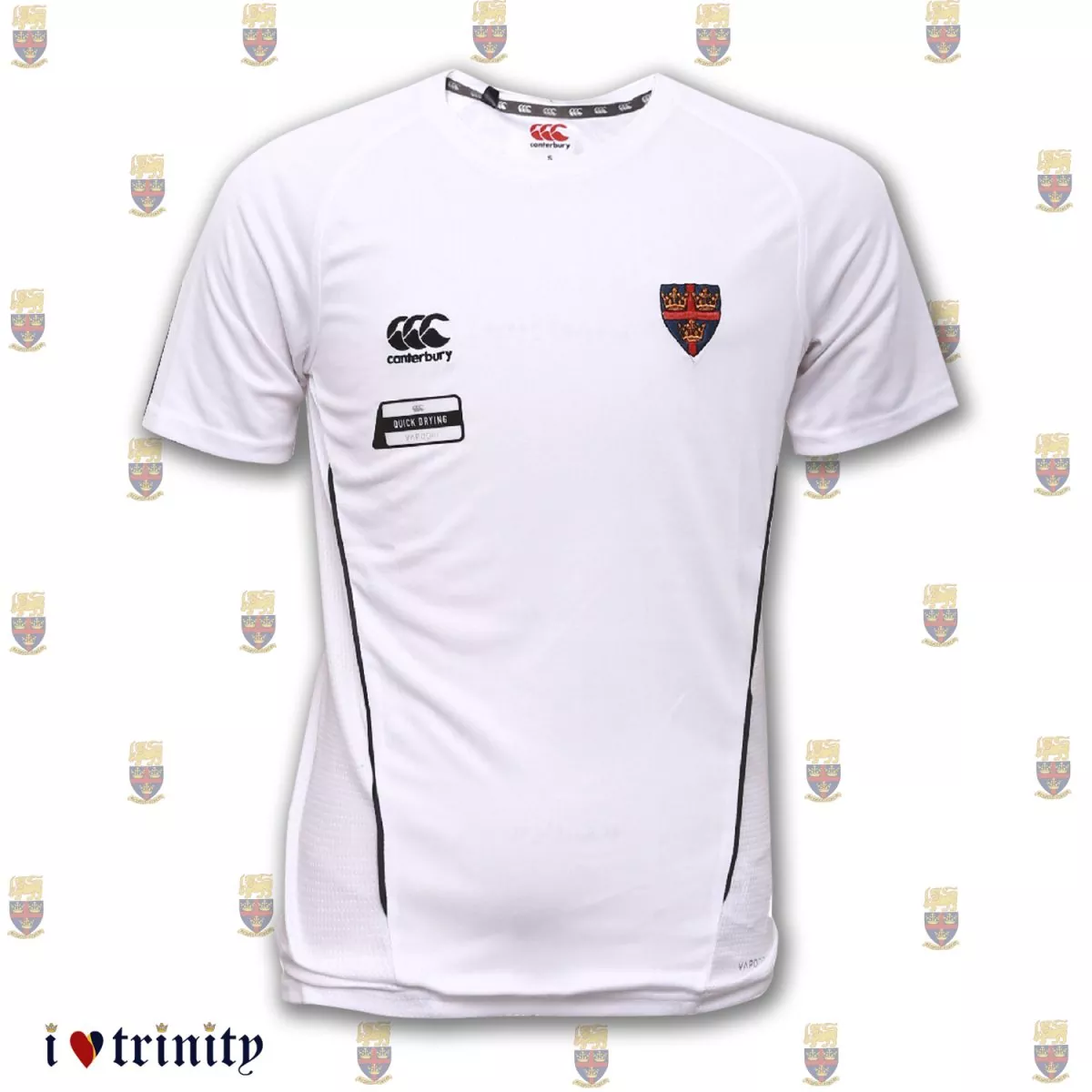 Canterbury-I love Trinity-Men's T-shirt in White with side panel_ILT_TCK