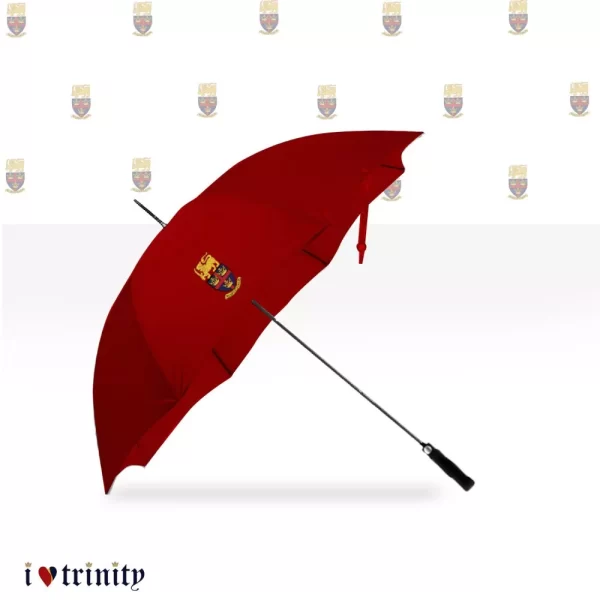 Gents Umbrella with TCK logo-Red_ILT_ILoveTrinity