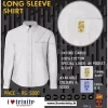 Men's long sleeve shirt with TCK crest embroidery-White_ILT_ILoveTrinity