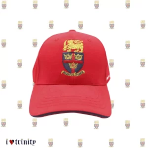 Twill Cap with TCK logo embroidery-Red_ILT_ILoveTrinity (1)