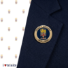 Trinity College Kandy Official Crest Lapel Pin- Navy