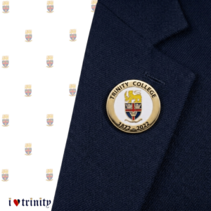 Trinity College Kandy Official Crest Lapel Pin- White