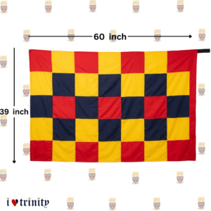 Tri Colour Checked Flag