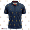 T SHIRT-3D PRINT WET LOOK FABRIC-NAVY COLOR